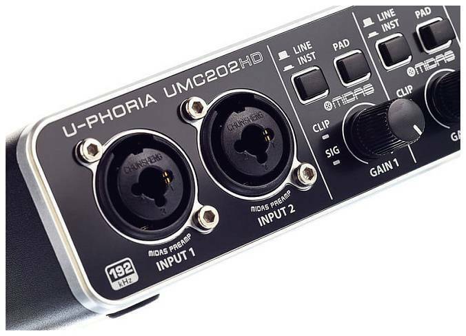 Внешняя звуковая карта behringer u phoria umc202hd