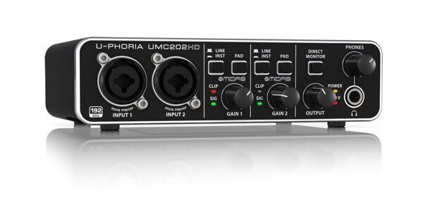 Внешняя звуковая карта behringer u phoria umc202hd обзор